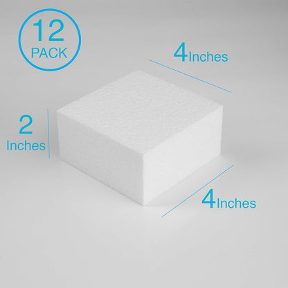 Silverlake 4x4x2 Craft Foam for Styrofoam Block Projects (12-Pack) - Crafty Corner