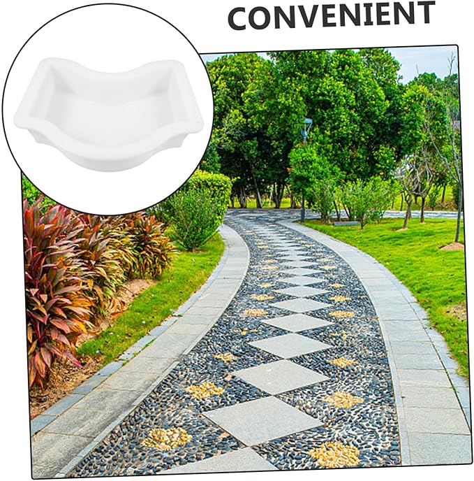 KESYOO Concrete Stepping Stone Mold Garden Paver Molds for Diy Pathway Cement Paving Kit Brick for Outdoor