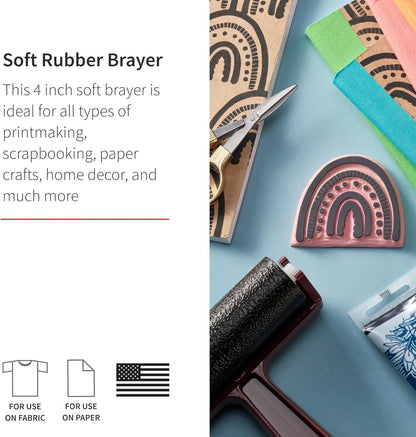 Speedball Art Products Company 004117 004117 Soft Rubber Brayer (Pack of 2)
