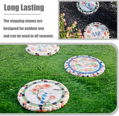 Stepping Garden Stone 1/3 / 6 Pack Step Stone for Yard Pool, Outside Garden Stepping Stone for Yard, Butterfly Dragonfly Gardening Gifts Stairs for Mothers Day (Color : Dragonfly)