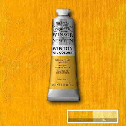Winsor & Newton Winton Oil Color, 37ml (1.25-oz) Tube, Cadmium Yellow Medium