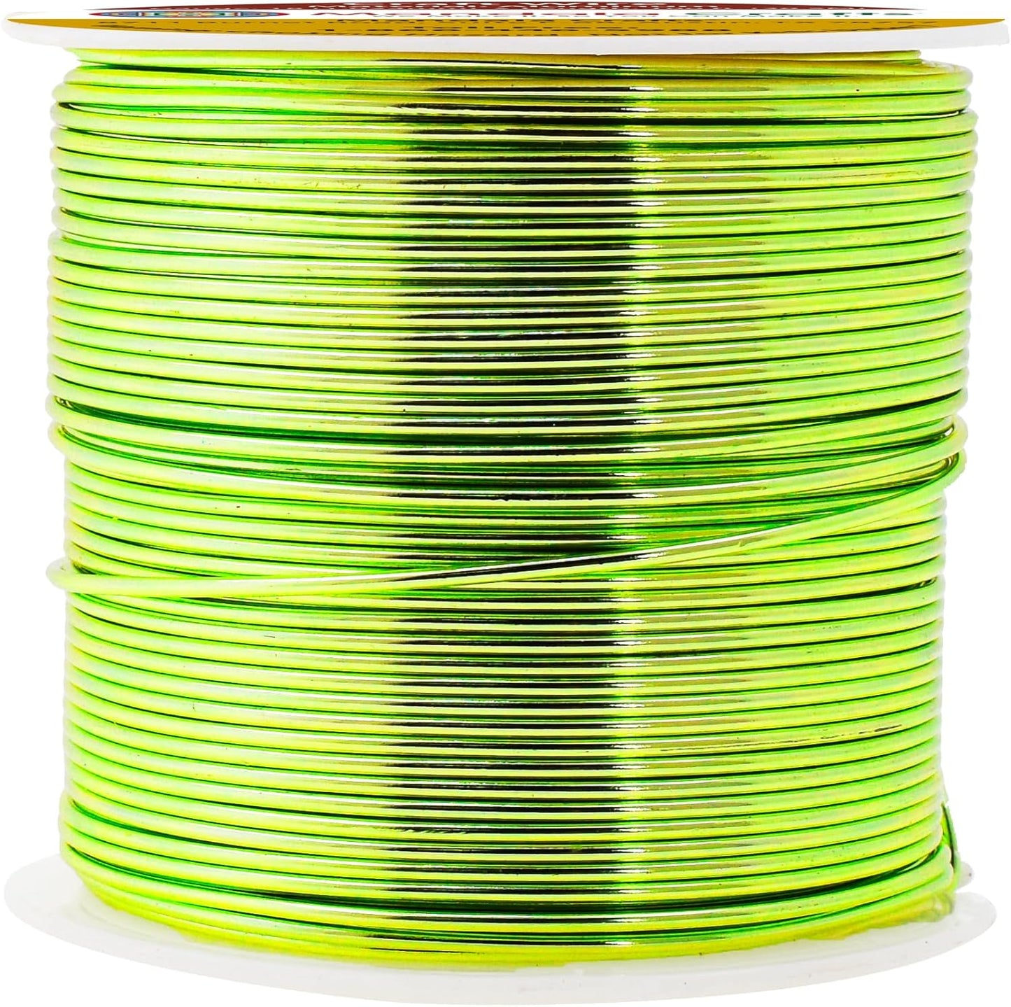 Mandala Crafts 18 Gauge Anodized Aluminum Craft Wire for Jewelry Making - 100 FT Colored Flexible Lime Green Wire - Bendable for Bonsai Armature Crafting Sculpting - Crafty Corner