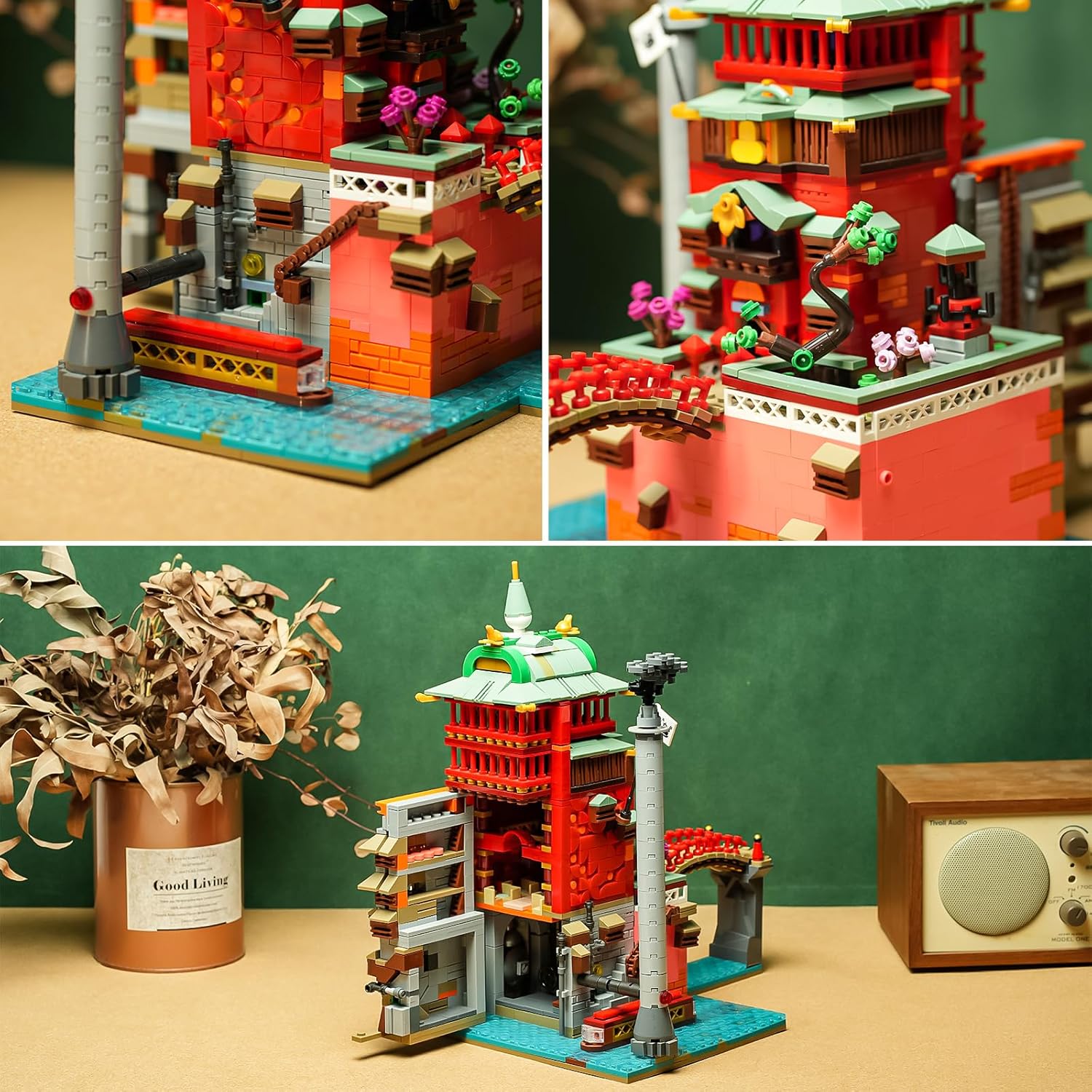 Flowers Japanese Castle House Building Kit Compatible with Lego Sets for adutls,Creator Architecture Building Model Set for Girls 8-14 Years Up Movie Lover 1826 pcs - Crafty Corner