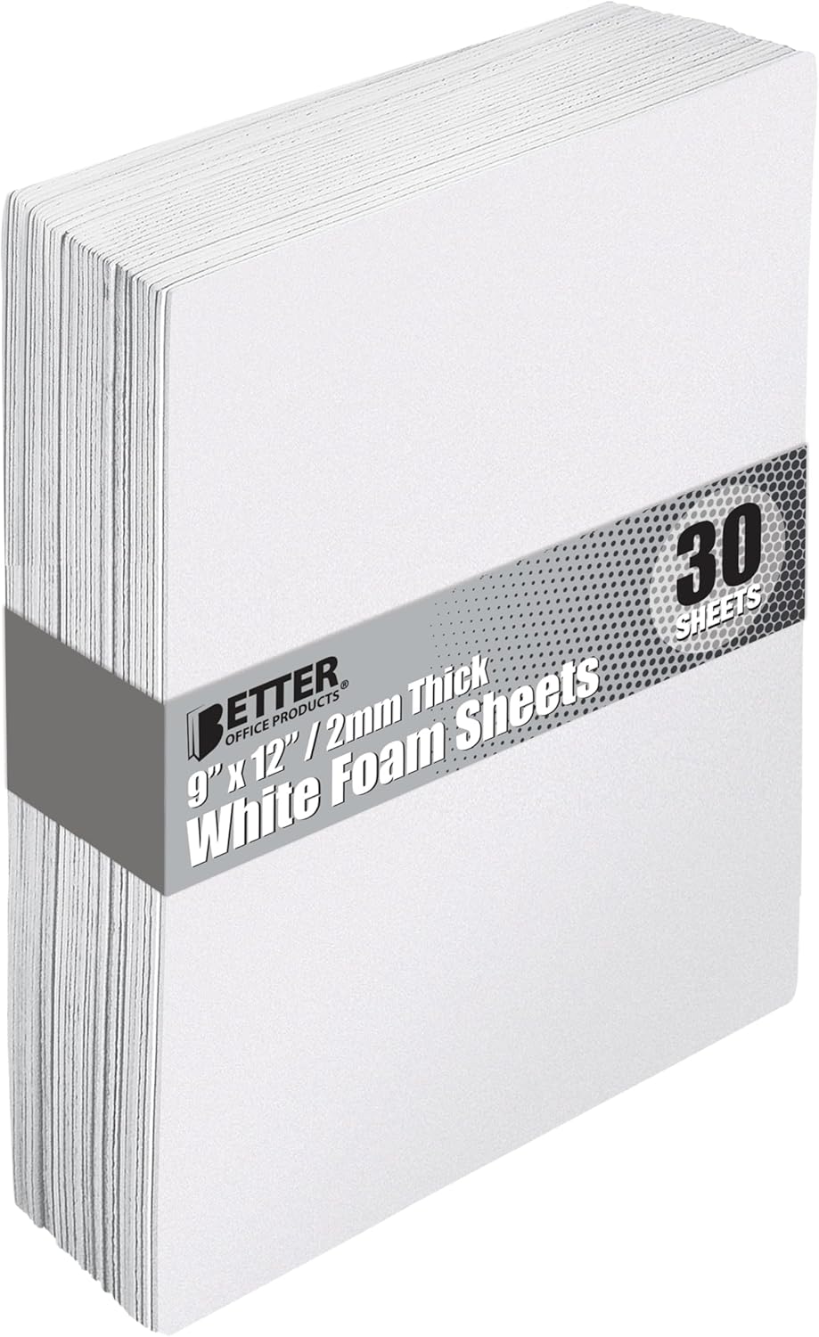 Better Office Products White EVA Foam Sheets, 30 Pack, 2mm Thick, 9 x 12 Inch, White Color, for Arts and Crafts, 30 Sheets Bulk Pack - Crafty Corner