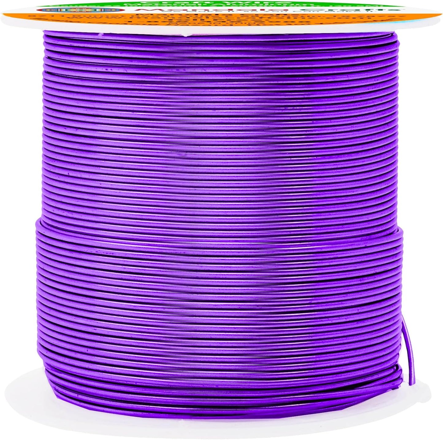 Mandala Crafts 22 Gauge Anodized Aluminum Craft Wire for Jewelry Making - 100 FT Colored Flexible Purple Wire - Bendable for Bonsai Armature Crafting Sculpting - Crafty Corner