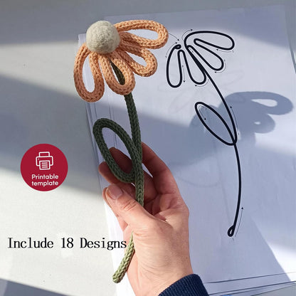 BoFUN Adult Teens Craft Kit for Women DIY Letter Flower- Wire Art Craft Set with 18 Templates, Wire, Knit Rope | Wedding Party Favors, Women Birthday, Mother’s Day Gifts, Handmade Home Decor (Love)