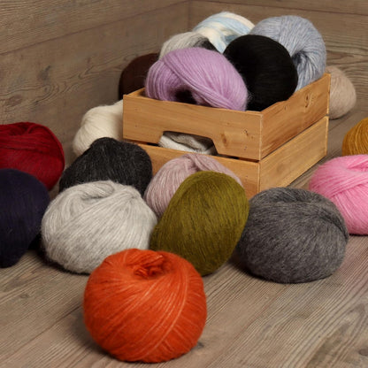 Pullu - Baby Alpaca Merino Wool Yarn Set of 3 Skeins (150 Grams) Worsted Weight - Sourced Directly from Peru - Heavenly Soft and Perfect for Knitting and Crocheting (Soft Blue)