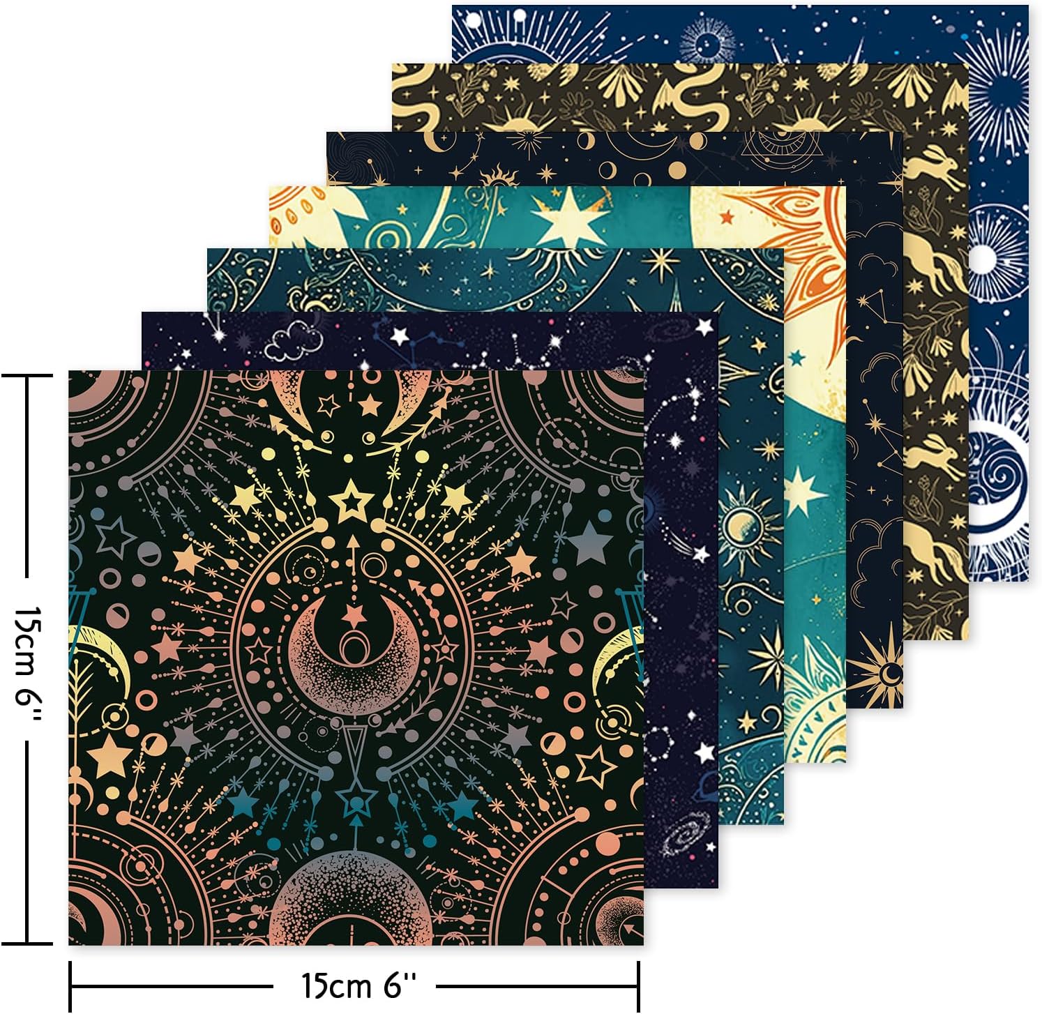 Origami 6x6 Paper Kit 150 Sheets 150 Vivid Colors Double Sided Same Printed Traditional Patterns Square for Arts Crafts Projects Japan Traditional Chiyo.Ethnic Style - Crafty Corner