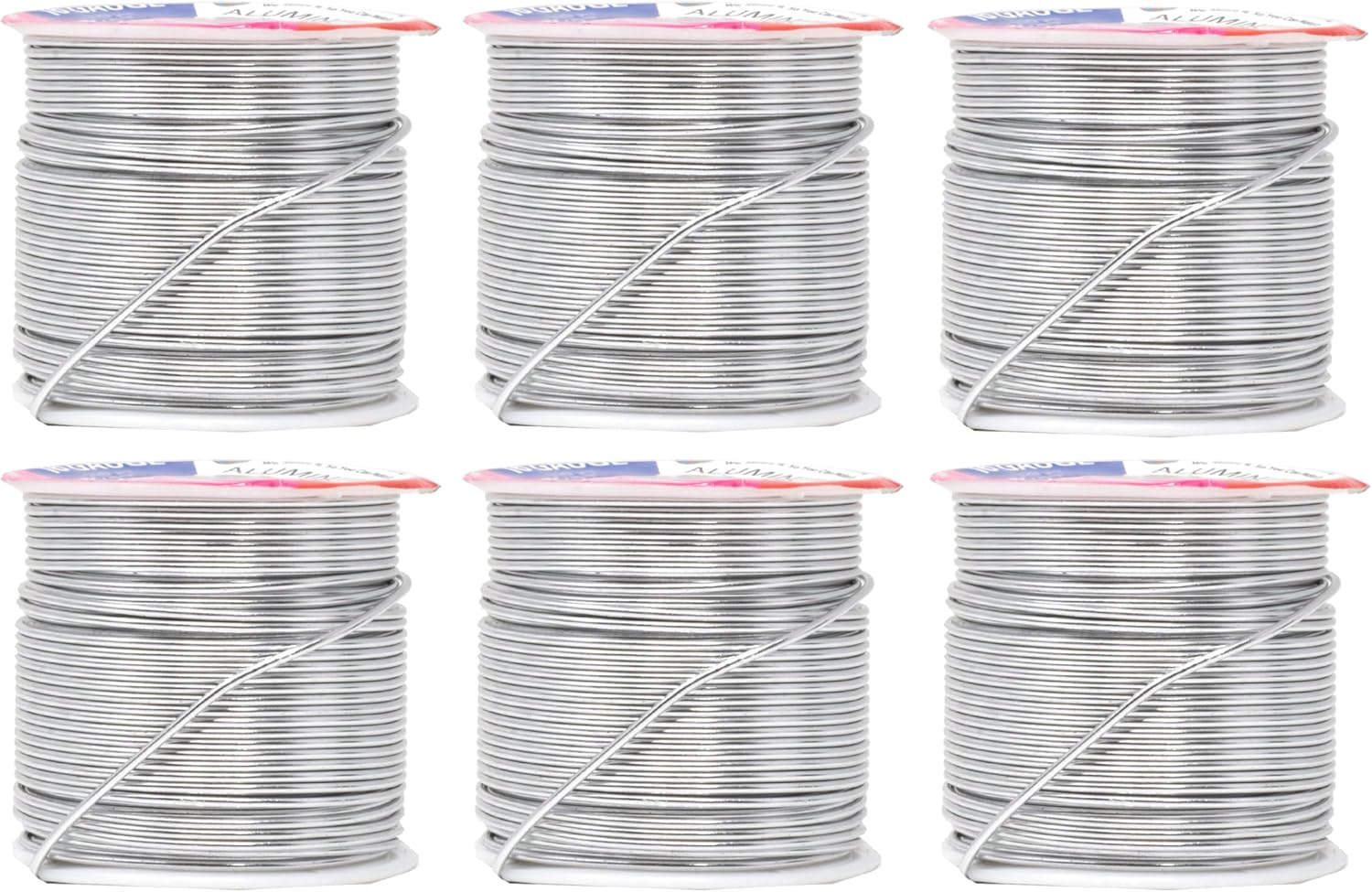 Mandala Crafts 16 Gauge Anodized Aluminum Craft Wire for Jewelry Making – 390 FT Colored Flexible Silver Combo Wire - Bendable for Bonsai Armature Crafting Sculpting - Crafty Corner
