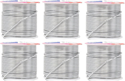 Mandala Crafts 16 Gauge Anodized Aluminum Craft Wire for Jewelry Making – 390 FT Colored Flexible Silver Combo Wire - Bendable for Bonsai Armature Crafting Sculpting - Crafty Corner