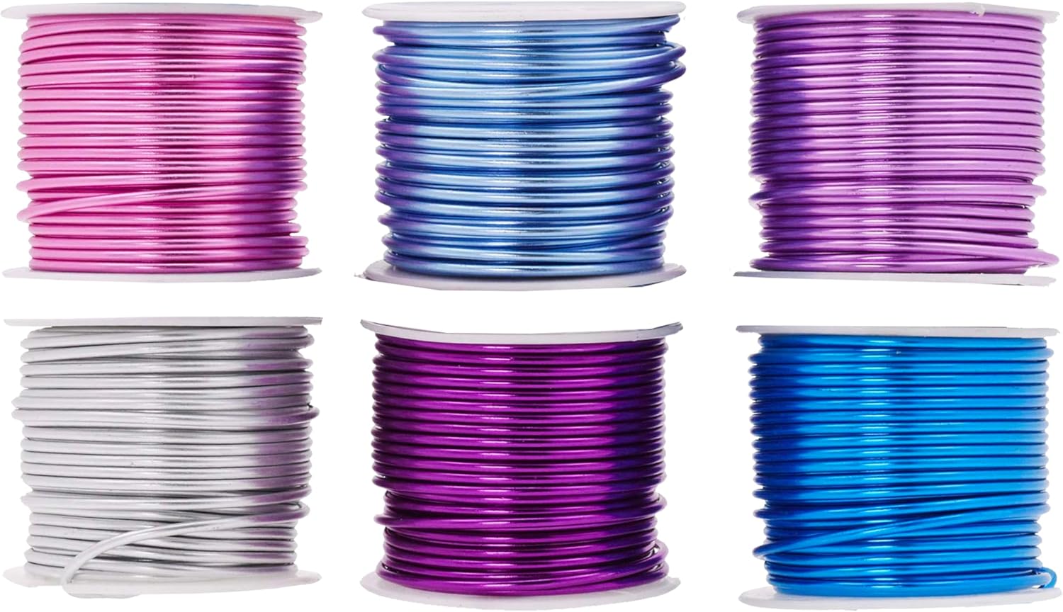 Mandala Crafts 12 Gauge Anodized Aluminum Craft Wire for Jewelry Making - 276 FT Colored Flexible Silver Lavender Purple Pink Ice Blue Turquoise Wire - Bendable for Bonsai Armature Crafting Sculpting - Crafty Corner