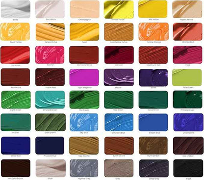 MyArtscape Artist Paint Oil Paint Set - 12ml x 48 Tubes Art Paints - Lightfast - Heavy Body Oil Painting Supplies for Adult Paint Set and oil painting for beginners