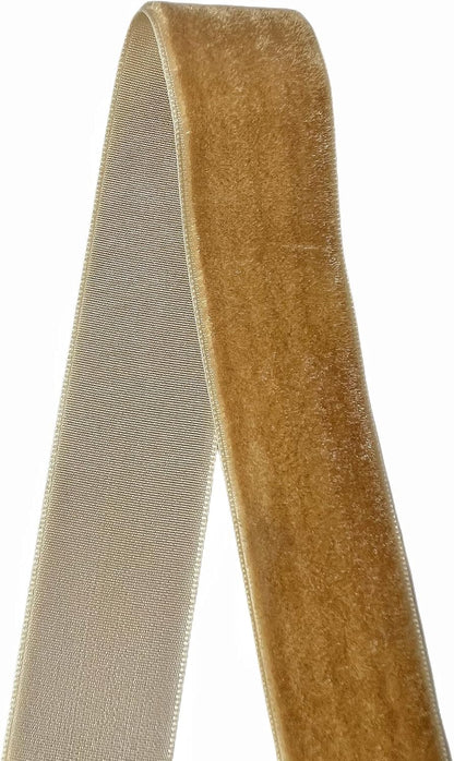 Vintage Khaki Velvet Ribbon, 1 Inch X 25Yd - Crafty Corner