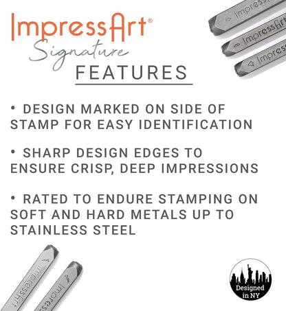ImpressArt - Moon Metal Stamp, Nature Steel Punch for Scene Building Designs, Unique Gift Ideas and Jewelry Making (6mm)