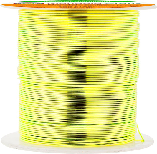Mandala Crafts 22 Gauge Anodized Aluminum Craft Wire for Jewelry Making - 100 FT Colored Flexible Yellow Green Wire - Bendable for Bonsai Armature Crafting Sculpting - Crafty Corner