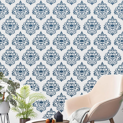 Damask Stencils for Walls 12inch Damask Stencil Large Texture Stencils for Painting on Wood Furniture Canvas Paper Fabric