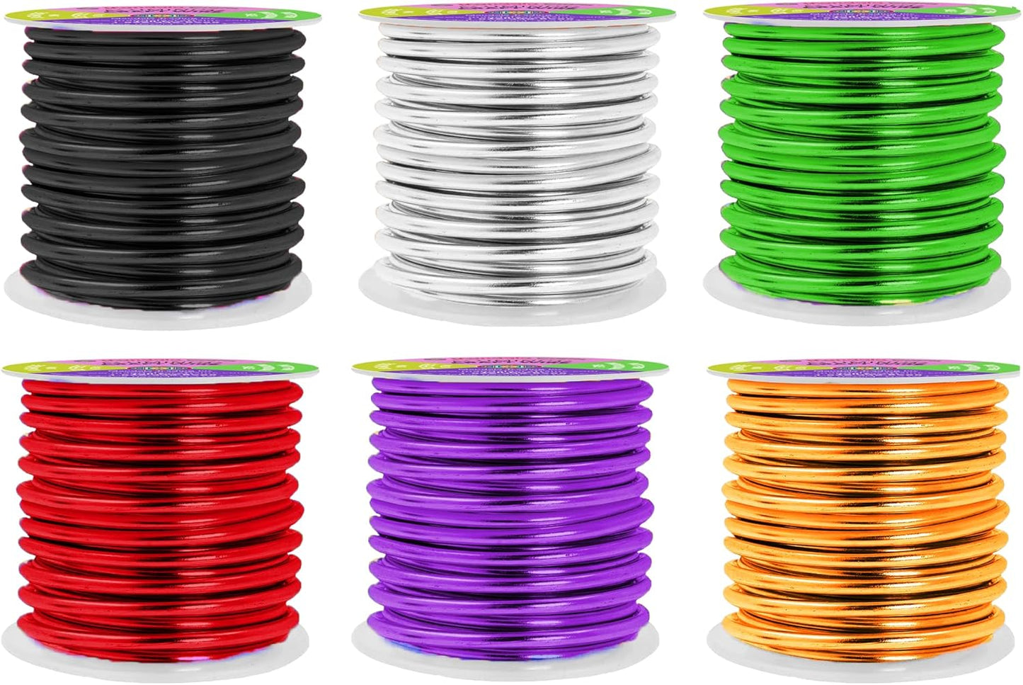 Mandala Crafts 8 Gauge Anodized Aluminum Craft Wire for Jewelry Making - 120 FT Colored Flexible Silver Black Gold Purple Red Kelly Green Wire - Bendable for Bonsai Armature Crafting Sculpting - Crafty Corner