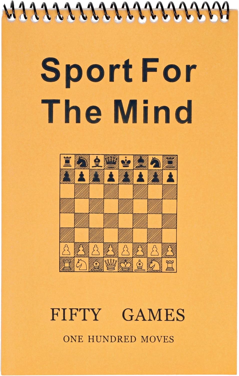 WE Games Ultimate Chessplayer's Scorebook - Spiral Bound & Paperback Chess Notation Book with 50 Games & 100 Moves, Ideal Chess Score Sheets for Clubs & Tournaments