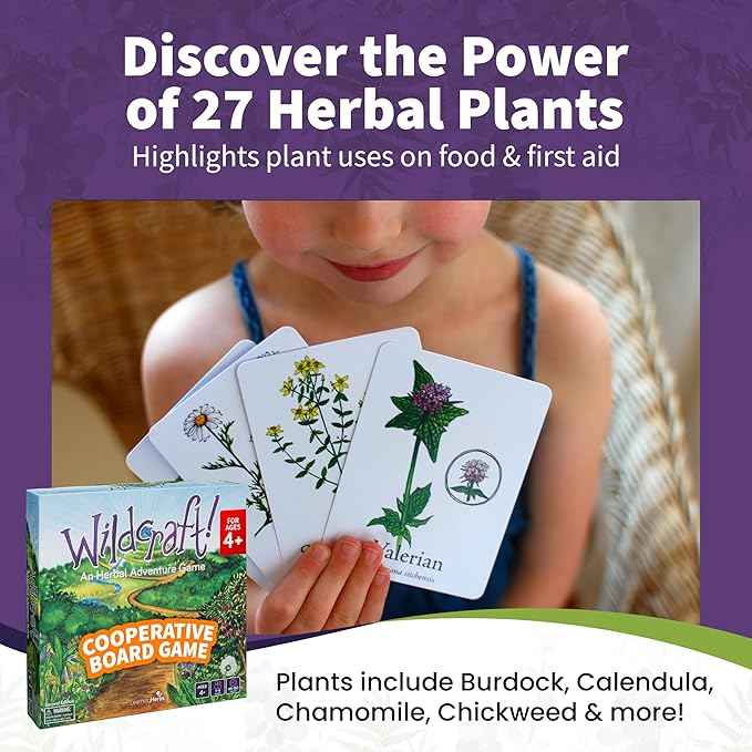 Wildcraft! Board Game – Cooperative Educational Board Game for Kids 4–6 & Families – Nature & Herb Learning Game – Family Board Games for Kids – Herbal Adventure Cooperative Game