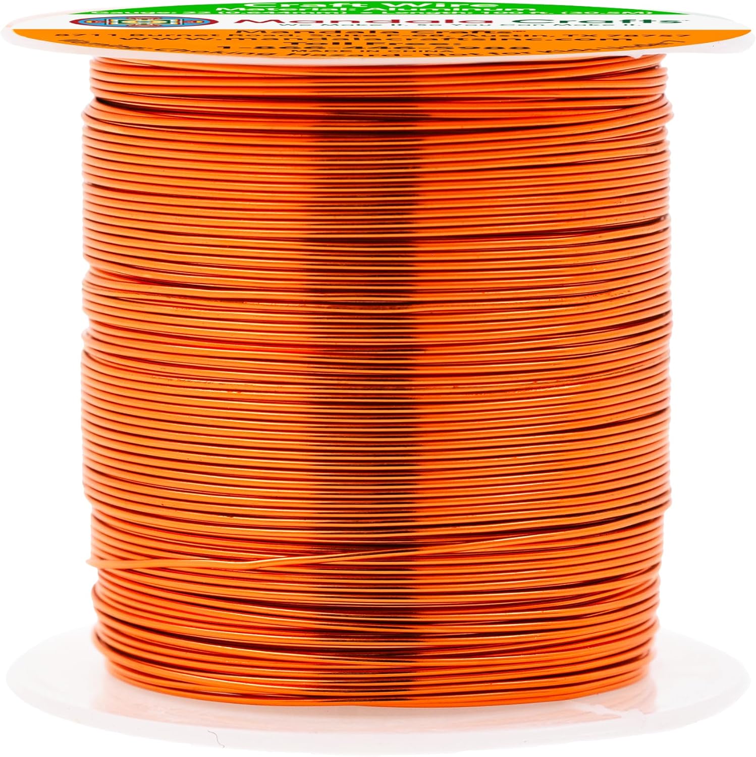 Mandala Crafts 22 Gauge Anodized Aluminum Craft Wire for Jewelry Making - 100 FT Colored Flexible Burnt Orange Wire - Bendable for Bonsai Armature Crafting Sculpting - Crafty Corner