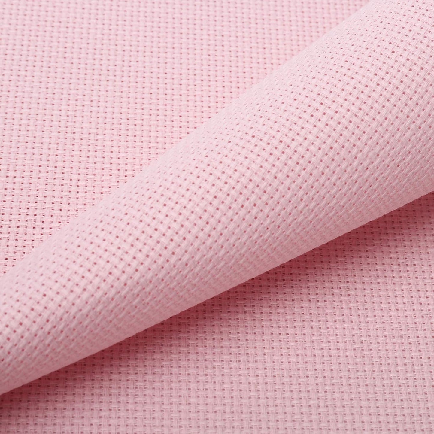 Aida Cloth 14 Count Cross Stitch Fabric,19×28inch (14CT, Pink)