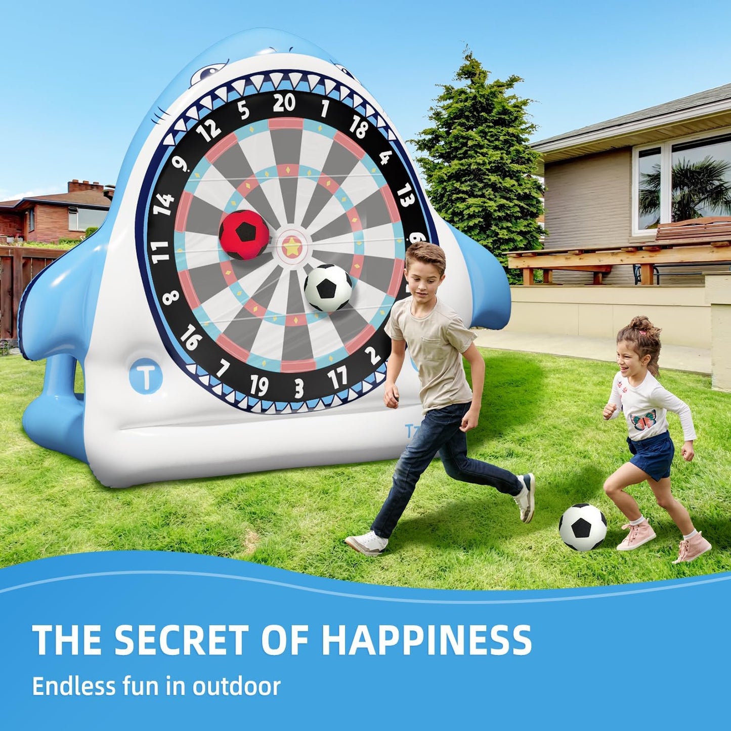 Inflatable Game Outdoor Giant Dartboard for Soccer Large Carnival Games Giant Outdoor Game-Fun Sports Games for Kids Adults, Backyard, Garden, Party, Summer Outdoor Play