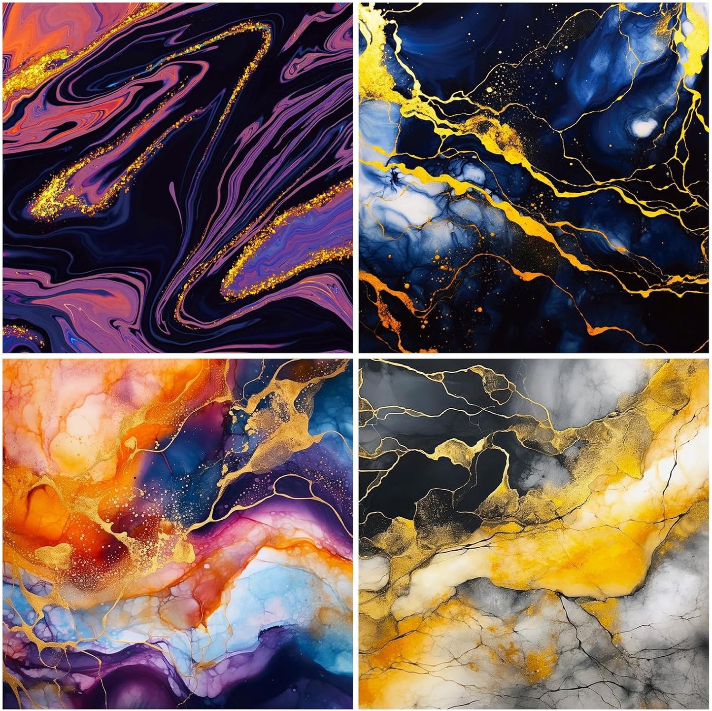 Marbled Scrapbook Paper Pad Color Marbled Patterned Paper 6×6,24 Sheets Single-Sided Scrapbooking CardStock Papers Pad for Holiday Cardmaking DIY Origami Journaling. - Crafty Corner