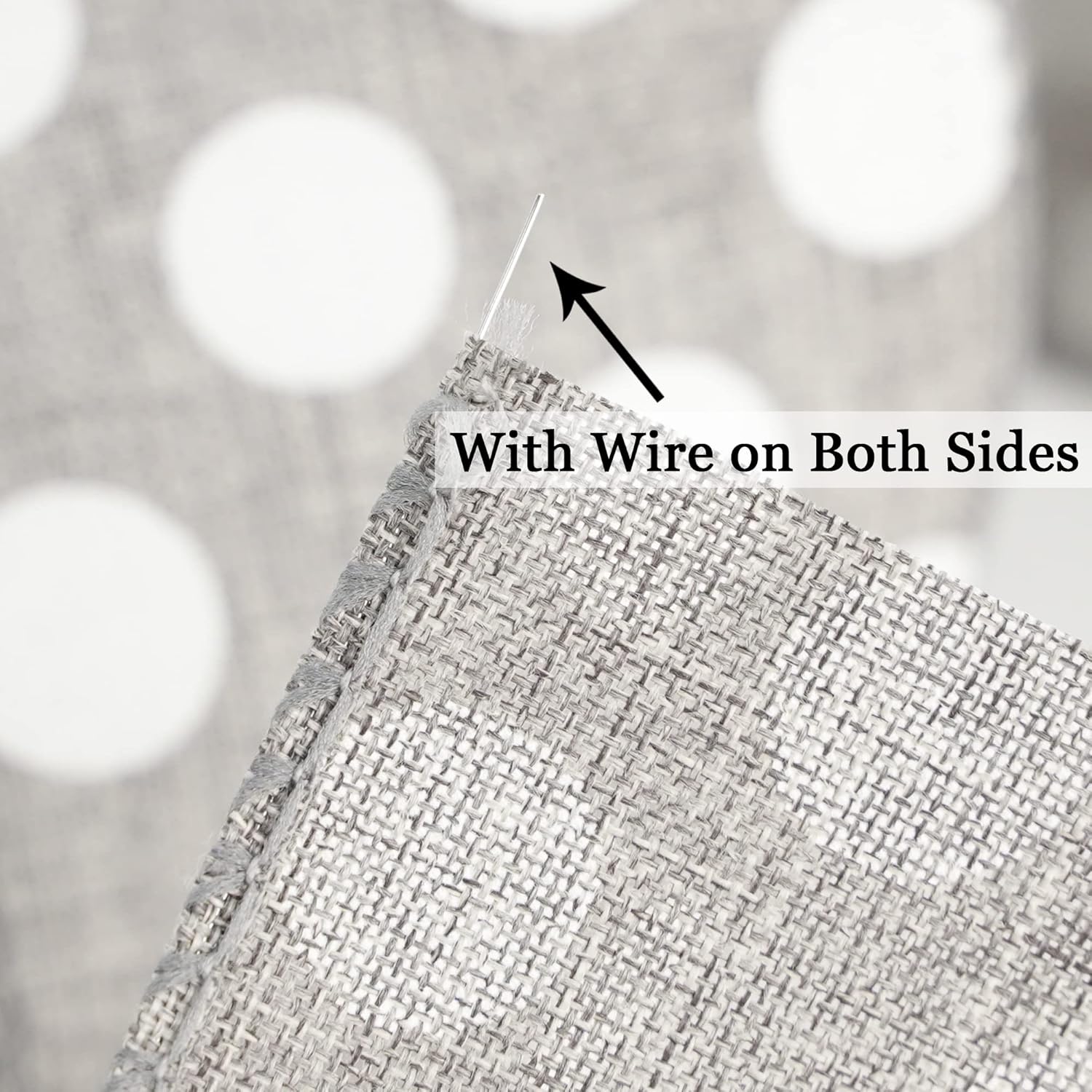 MEEDEE Polka Dots Burlap Ribbon - 2.5 Inch Wired Ribbon for Baby Shower, Farmhouse Decor, Elephant Wreath, Cakes - 10 Yards - Crafty Corner