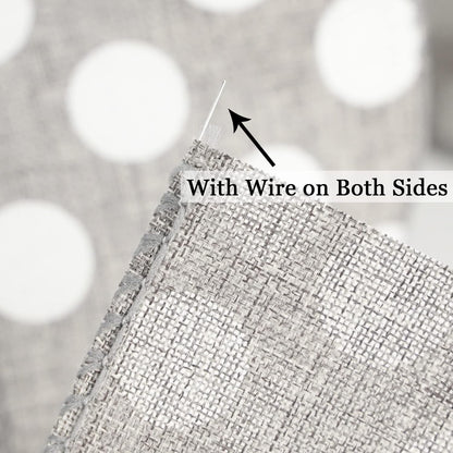 MEEDEE Polka Dots Burlap Ribbon - 2.5 Inch Wired Ribbon for Baby Shower, Farmhouse Decor, Elephant Wreath, Cakes - 10 Yards - Crafty Corner