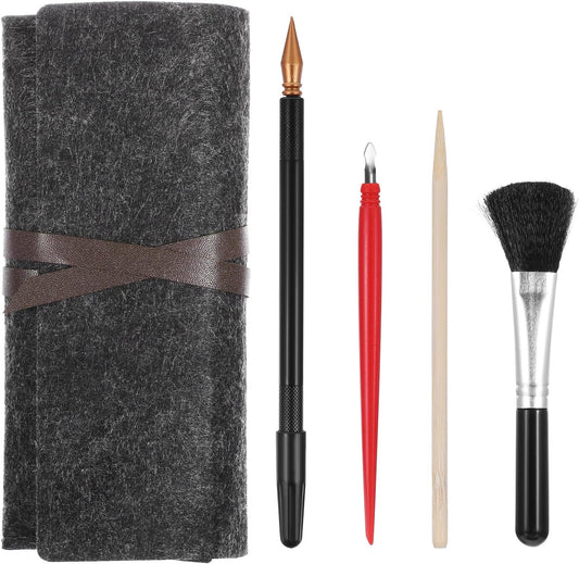 14Pcs Scratch Art Tools, Dual Tip Scratch Coloring Stylus Paper Art Kit for Adults, Complete Scratch Art Tools Set for DIY Painting and Drawing