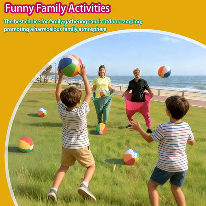 Granny Pants Yard Game, Hilarious Inflatable Ball Relay Set with Granny Giant Stretchy Pants, Ganny Pants Outdoor Game, Balls and Pump, Team Relay Family Reunion Party Field Game Set