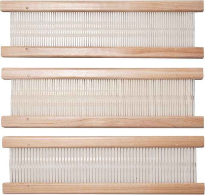WILLOWDALE 3pcs Weaving Heddle Shed Stick for Weaving Loom Kit, 16 Inches Heddle with 60/80/100 Sticks, Weaving Tool Frame Loom Accessories Arts & Crafts Supplies