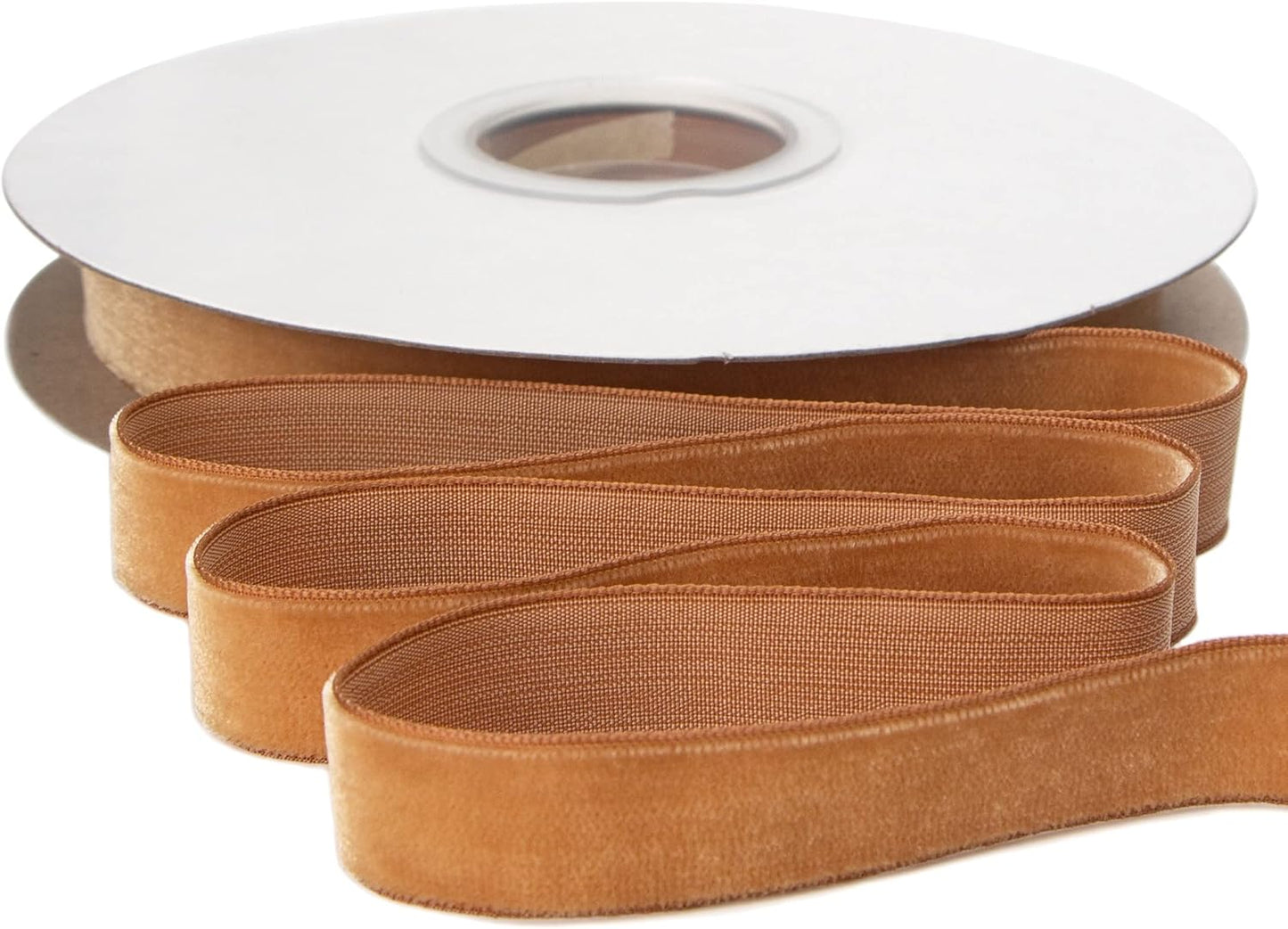 Ribbli Polyester Khaki Velvet Ribbon,5/8 Inches Continuous10-Yard Spool,Christmas Ribbon for Gift Wrapping,Floral Bouquets, Home Decor - Crafty Corner