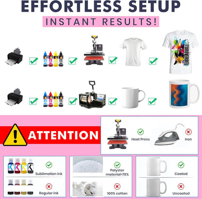 Hayes Sublimation Paper 105gsm A4 Size (8.3" x 11.7") – 150 Sheets | Works With Sublimation Ink & Blanks | Compatible With Sublimation Printers | T-Shirts, Mugs, Tumblers and More