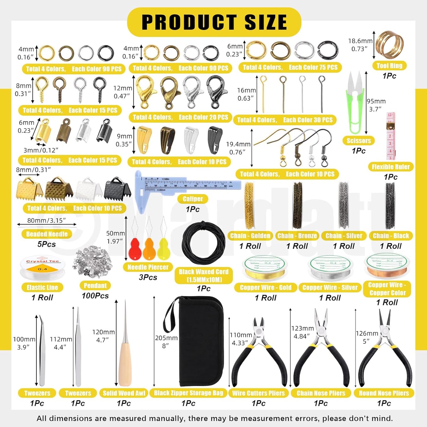 Mardatt 1587Pcs Jewelry Making Supplies Kit Includes Jewelry Pliers, Jewelry Wires, Jewelry Making Silver Charms, Chains, Jump Ring Opener and Tweezers Jewelry Accessories for Jewelry Repair - Crafty Corner