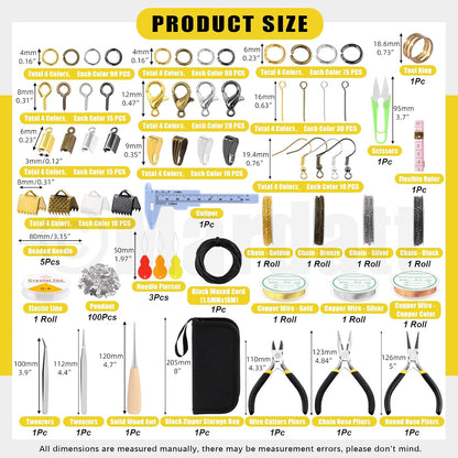 Mardatt 1587Pcs Jewelry Making Supplies Kit Includes Jewelry Pliers, Jewelry Wires, Jewelry Making Silver Charms, Chains, Jump Ring Opener and Tweezers Jewelry Accessories for Jewelry Repair - Crafty Corner
