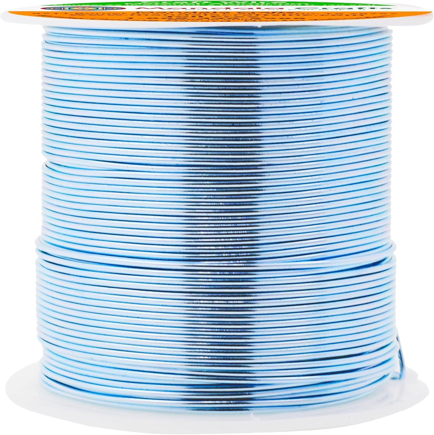 Mandala Crafts 22 Gauge Anodized Aluminum Craft Wire for Jewelry Making - 100 FT Colored Flexible Ice Blue Wire - Bendable for Bonsai Armature Crafting Sculpting - Crafty Corner