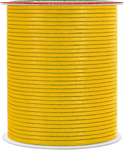 Mandala Crafts 2mm 109 Yards Mustard Yellow Cotton Waxed Cord for Jewelry Making Bracelet Cord Waxed String - Beading String Thread Jewelry Cords for Necklaces String