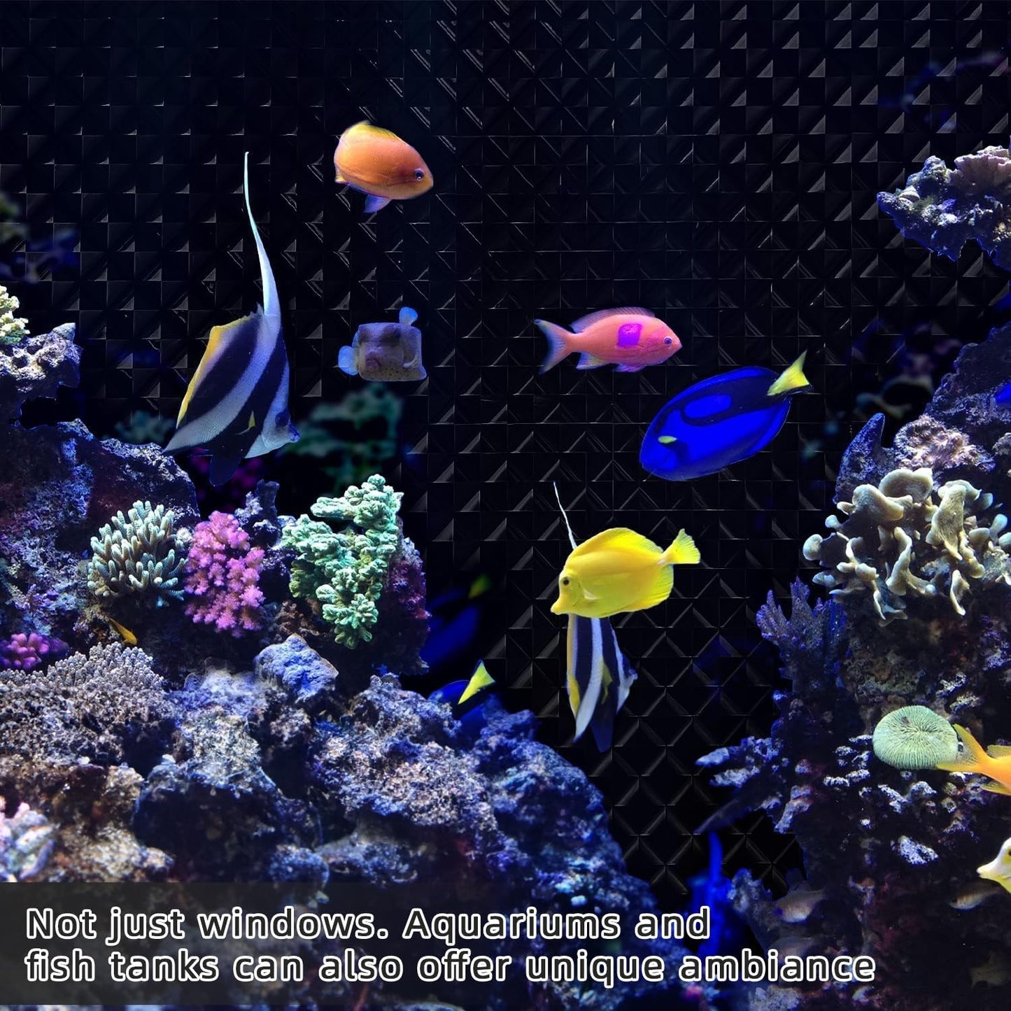 Qualsen Blackout Window Film, 𝟑𝐃𝐕𝐢𝐬𝐮𝐚𝐥𝐀𝐩𝐩𝐞𝐚𝐥 100% Light Sun Blocking Privacy Film for Glass Windows, Removable No Glue Black Out Window Tint for Home Day Sleep Garage 35.4×78.7inch