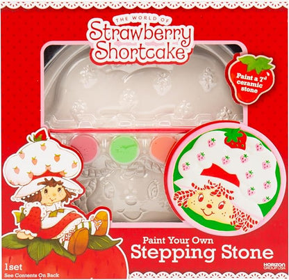 Paint Your Own Strawberry Shortcake Stepping Stone, Stepping Stones for Kids, Arts and Crafts for Kids Ages 8-12, Crafts for Toddler & Adults, Craft Kits, Art Kits for Ages 6-9, Strawberry Gifts