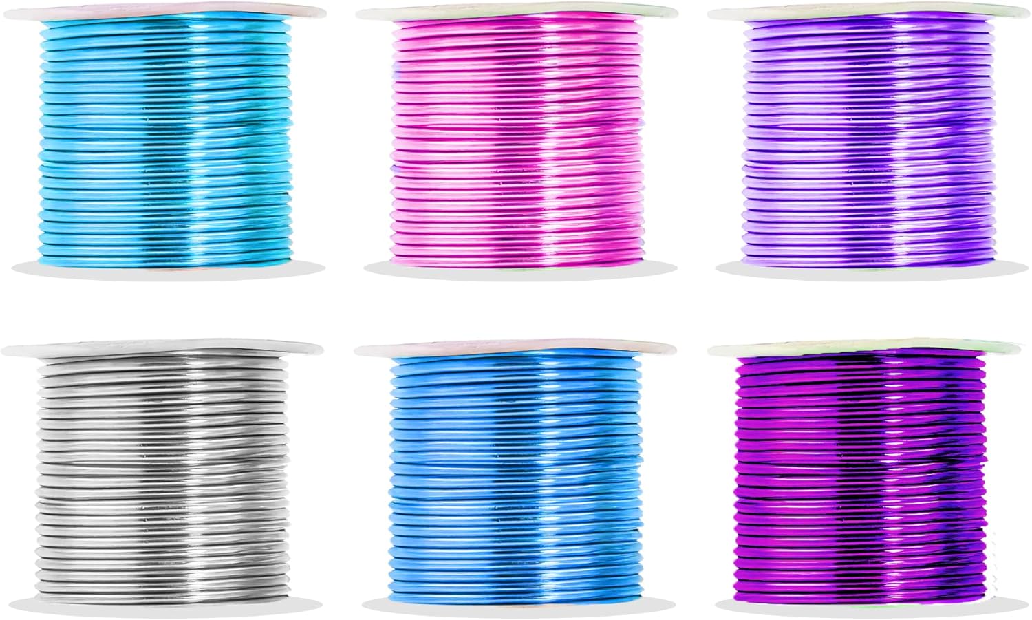 Mandala Crafts 13 Gauge Anodized Aluminum Craft Wire for Jewelry Making - 300 FT Colored Flexible Silver Lavender Purple Pink Ice Blue Turquoise Wire - Bendable for Bonsai Armature Crafting Sculpting - Crafty Corner
