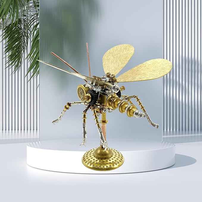 3D Metal Puzzle, Steampunk Butterfly Insect Bug Mechanical Model, Making Kit DIY Projects Metal Building Adult Hobby Kits for Men for Birthday(Butterfly-HD5)