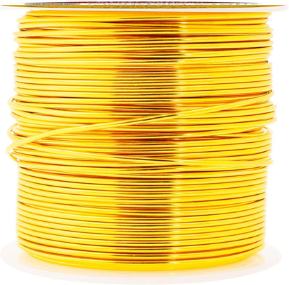 Mandala Crafts 18 Gauge Anodized Aluminum Craft Wire for Jewelry Making - 100 FT Colored Flexible Light Gold Wire - Bendable for Bonsai Armature Crafting Sculpting - Crafty Corner