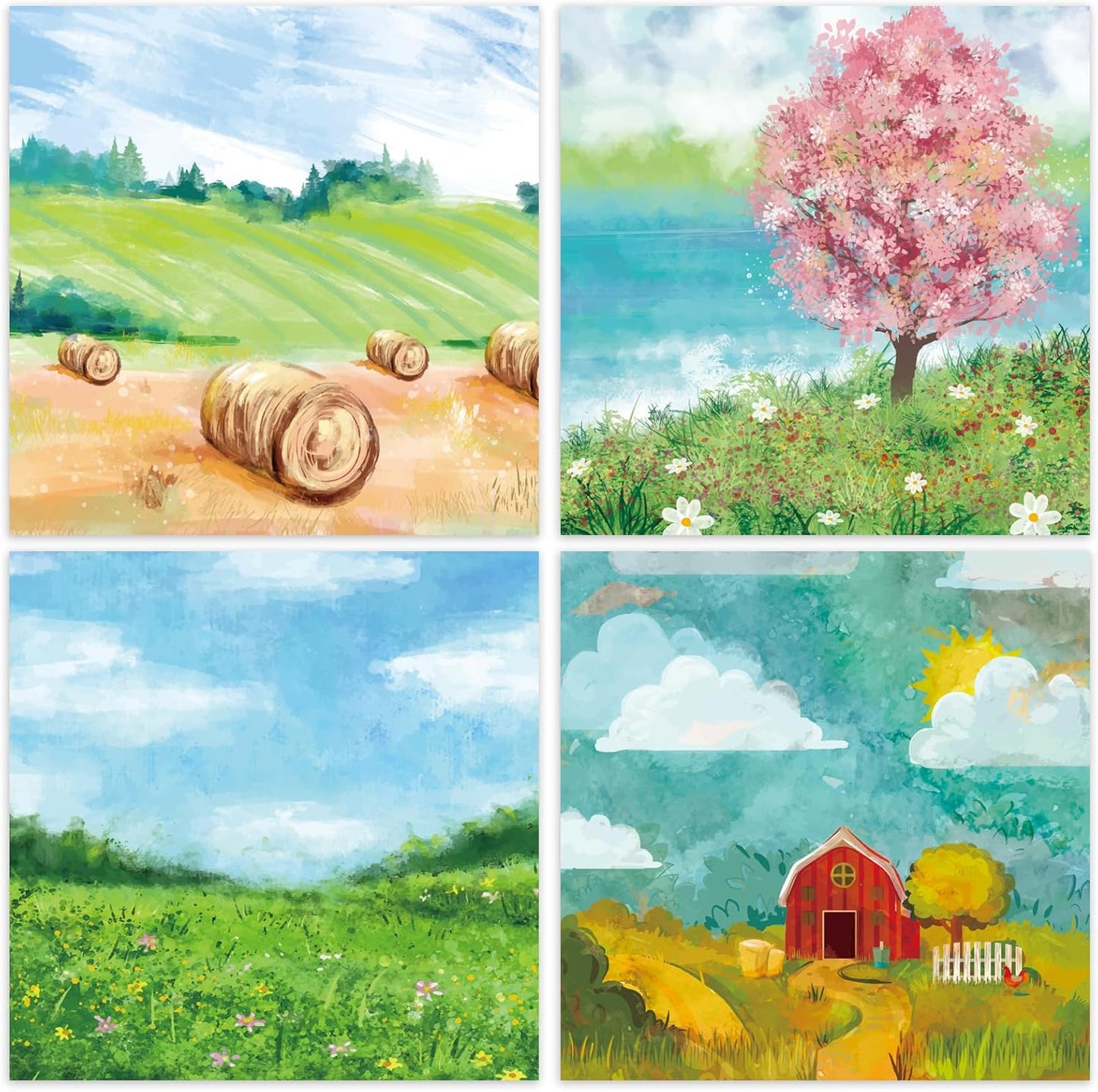 48 Sheets 24 Designs Scrapbook Paper Pad, 6"×6" Single-Sided Decopodge Craft Cardstock Paper, Scrapbooking DIY Decorative Background Cardmaking Supplies.Paintings&Landscape - Crafty Corner