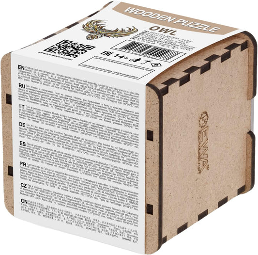 EWA Home Décor – Owl Small 70 Pieces – Wooden Jigsaw Puzzle for Adults – Perfect for Artistic Home Decoration and Mindful Relaxation