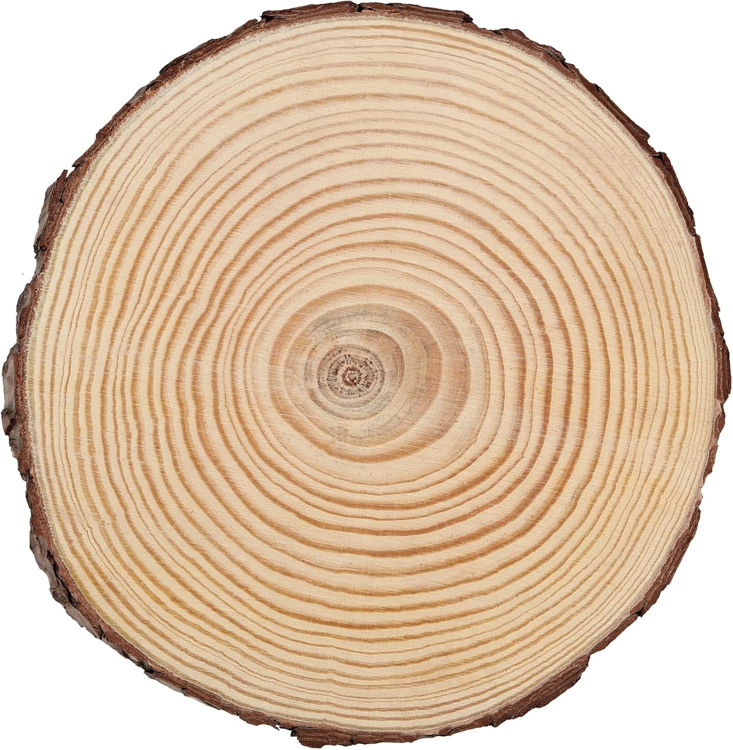 JEUIHAU 8 PCS 8-9 Inches Natural Wood Slices, Unfinished Predrilled Wooden Circles Tree Bark Slice, Blank Wooden Log Circles for DIY Crafts, Arts Wood Slices, Christmas Ornaments - Crafty Corner