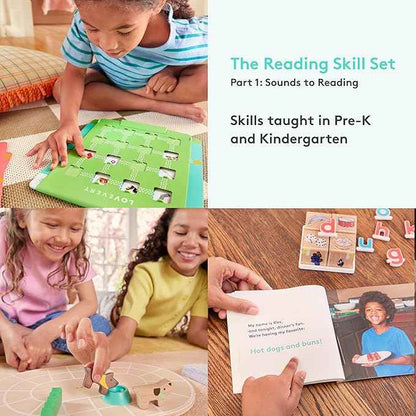 Lovevery Reading Skill Set, Learn to Read for Pre-K and Kindergarten, Fun Phonics Games and Books, Part 1