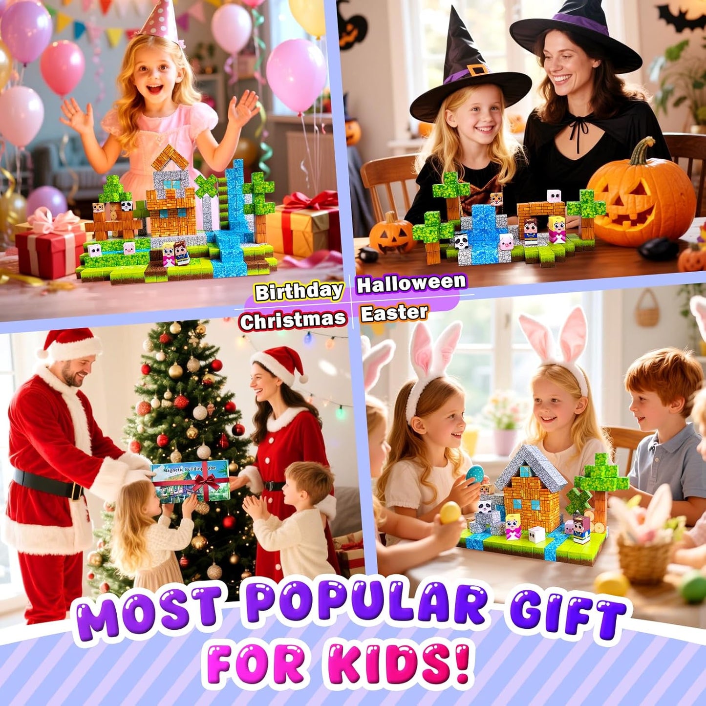 100PCS Magnetic Building Blocks for Kids: 1" Magnetic Cubes, Magnet Building Blocks for Kids Ages 8-12, Pixy Blocks STEM Toys for Boys & Girls,Christmas Birthday Gifts for Toddler Ages 3+ - Crafty Corner