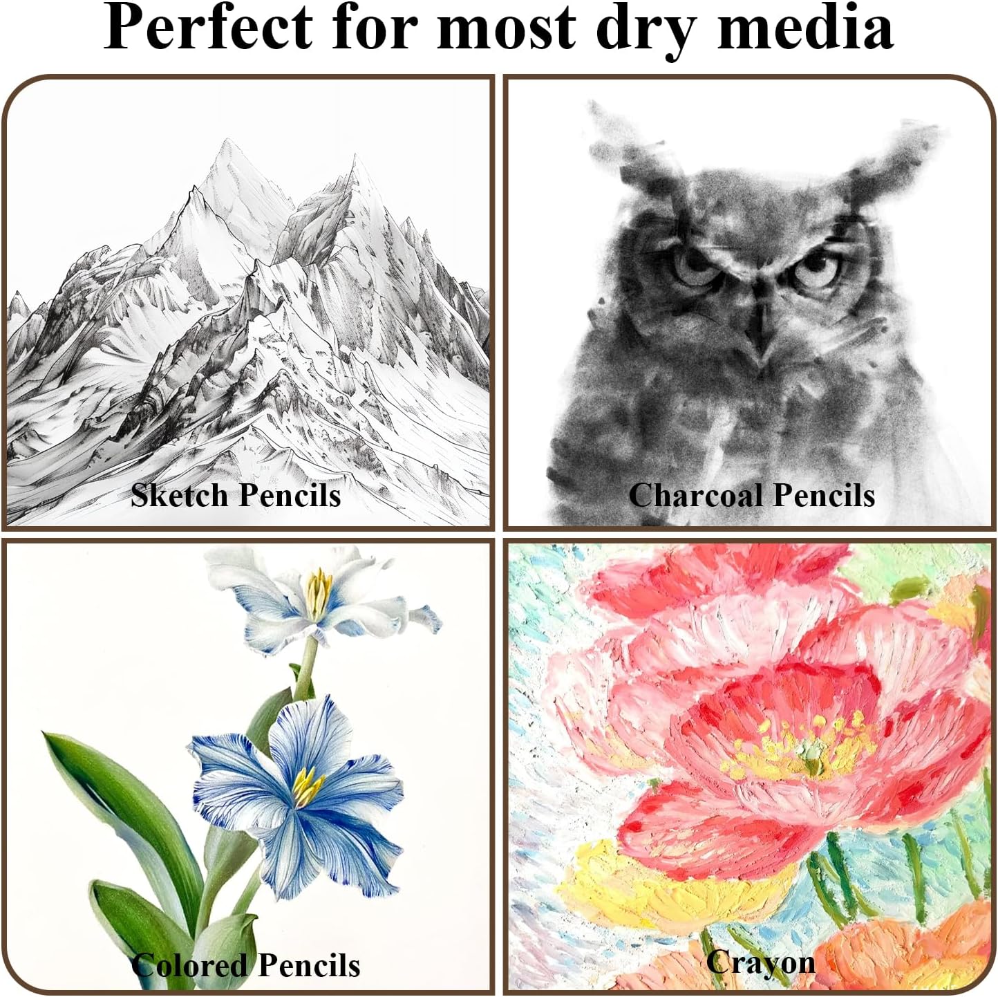 Fuxi Sketchbook 8.5x11, 100 Sheets Hard Cover Sketch Book 8.5" x 11", 68 lb/100gsm Drawing Pad Paper, Spiral Sketch Pad 8.5" x 11", Blank Sketchbook for Art Class, Artist Supplies for Adults - Crafty Corner