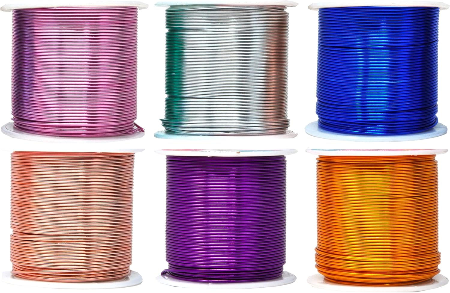 Mandala Crafts 18 Gauge Anodized Aluminum Craft Wire for Jewelry Making - 450 FT Colored Flexible Silver Copper Gold True Blue Purple Pink Wire - Bendable for Bonsai Armature Crafting Sculpting - Crafty Corner